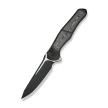 Nóż składany WeKnife 702XI LE No 087/150 Black Integral Titanium/Aluminum Foil Carbon Fiber, Black Stonewashed M390 (WE07B-2)