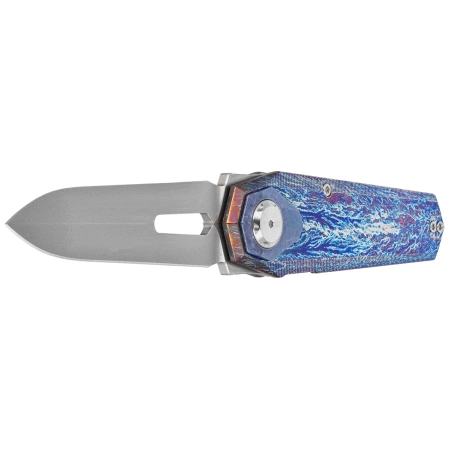Remette RT-Infinite Power Knife Fired Titanium, Hand Grinding Pearlescent M390 (RTIP-M)