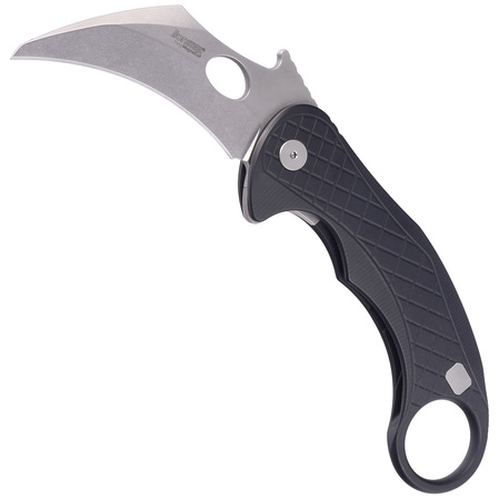 Nóż składany LionSteel L.E.One Karambit Black Aluminium, Stonewashed MagnaCut by Emerson Design (LE1 A BS)