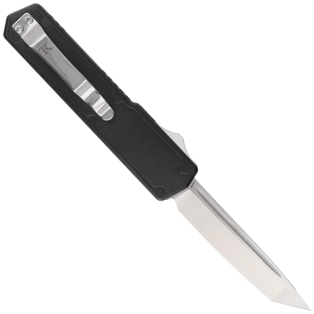 Nóż automatyczny OTF TacKnives TAKCOM Vigor V2 Black G10 / Black Aluminum, Satin 154CM