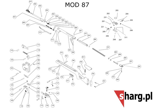 Pierścień sworznia do wiatrówki Hatsan MOD 33-35S, MOD 55S-155, Dominator 200, Proxima (107)