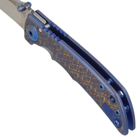 Nóż składany Spartan Blades Harsey 3.25 Folder Regal Titanium, Stonewashed MagnaCut by William W. Harsey (SF10 Custom Regal)