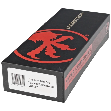 Nóż automatyczny OTF Microtech Mini Troodon D/E Black Aluminium, Black by Tony Marfione (238-1T)