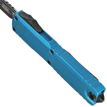 Nóż automatyczny OTF Microtech Ultratech Gen IV S/E Blue Aluminium, Black M390MK by Tony Marfione (11214-1BL)
