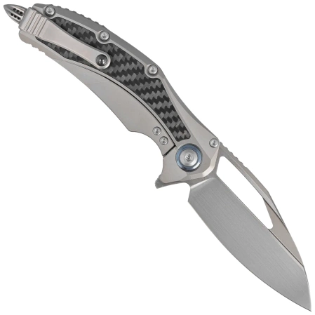 Microtech Matrix S/E Carbon Fiber/Titanium, Hand Rubbed M390 by Tony Marfione (165C-4CFITI)