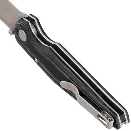 Nóż składany Bestech Snakebird Green Micarta, Stonewashed / Satin 14C28N (BG58A)