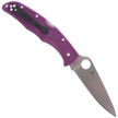 Nóż składany Spyderco Endura 4 FRN Purple Flat Ground Plain (C10FPPR)