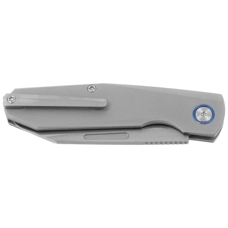 Remette Squirrel Knife Gray Titanium, Manual Fine Grinding Satin M390 (RTDP-G)