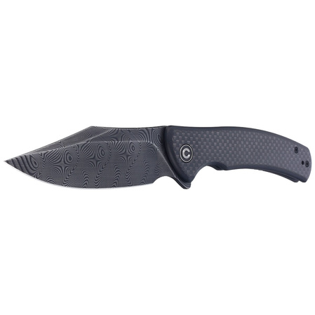 Civivi Sinisys Black G10, Black Hand Rubbed Damascus (C20039-DS1)