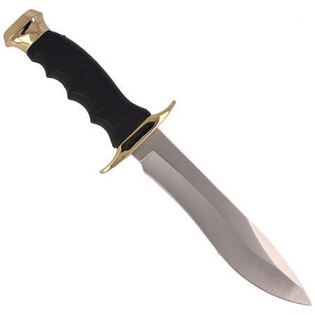 Muela 85-160 Black Rubber Knife, Satin 420H