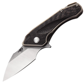 Bestech Goblin Knife Black Titanium / Carbon Fiber, Stonewashed / Satin CPM S35VN (BT1711A)