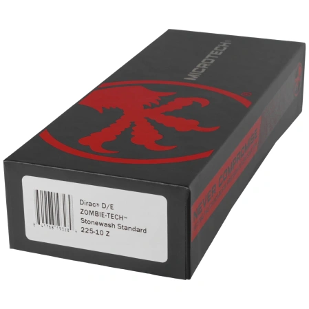 Nóż automatyczny OTF Microtech Dirac D/E Zombie Aluminium, Stonewashed M390 by Tony Marfione (225-10Z)