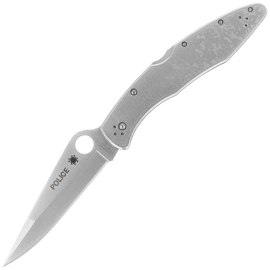 Nóż składany składany Spyderco Police Model Stainless Plain (C07P)