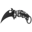Nóż składany Fox The Skull Karambit Black Aluminium, Black N690Co (FX-599 ALB-5)