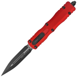 Nóż automatyczny OTF Microtech Dirac Delta D/E Red Aluminium, Black M390 by Tony Marfione (227-1RD)