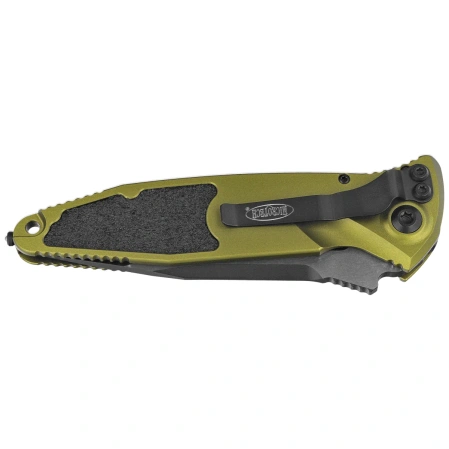 Microtech Socom Elite Auto S/E Knife OD Green Aluminum, Black M390 by Tony Marfione (160A-1OD)