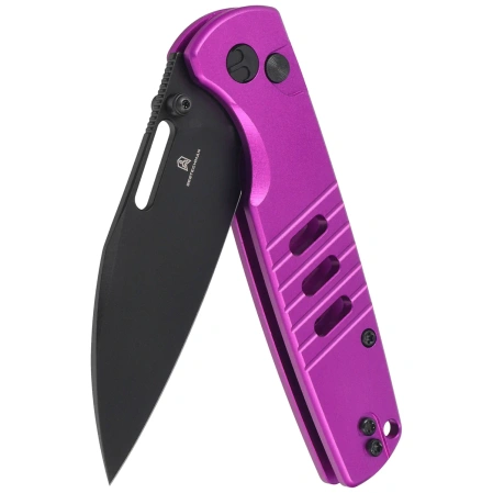 Bestechman Vector Knife Purple Aluminum, Black PVD D2 (BMK15F)