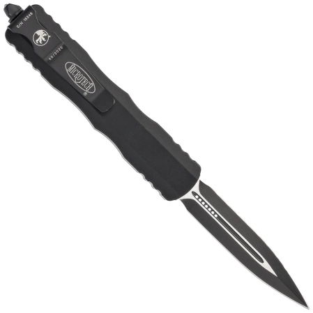 Microtech Dirac D/E OTF Knife Black Aluminum, Tactical F/S by Tony Marfione (225-3T)
