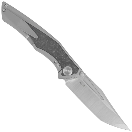 Bestech Togatta Grey Titanium/Marble Carbon Fiber Knife, Satin M390 by Koens Craft (BT2102F)