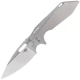 Bestech Knife Shodan Grey Titanium, Stonewashed / Satin CPM S35VN by Todd Knife and Tool (BT1910A)