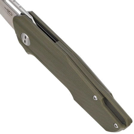 Nóż składany Bestech Toddler OD Green G10, Satin / Stonewashed 14C28N by Maciej Torbé (BG64B)