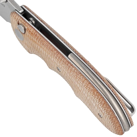 Nóż składany Viper Moon Natural Canvas Micarta, Stonewashed MagnaCut by Fabrizio Silvestrelli (V6010CN)