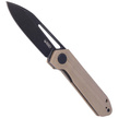 Kubey Royal Knife Tan G10, Dark Stonewashed D2 by Colin Maisonpierre (KU321E)