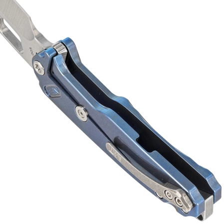 Medford Infraction Blue Titanium, Std HW/Clip, Tumbled S45VN by Greg Medford (MK0314TQ-37A2-TSCS-BN)