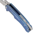 Nóż składany Medford Infraction Blue Titanium, Std HW/Clip, Tumbled S45VN by Greg Medford (MK0314TQ-37A2-TSCS-BN)