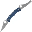 Spyderco Dyad Jr. Lighweight Sprint Run Knife Cobalt Blue FRN, Satin CPM SPY27 by Sal Glesser (C39PSCBL)