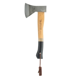 Adler Rheinland Hatchet Brown/Black Hickory Wood, C60 Carbon Steel (201.0H060A013)