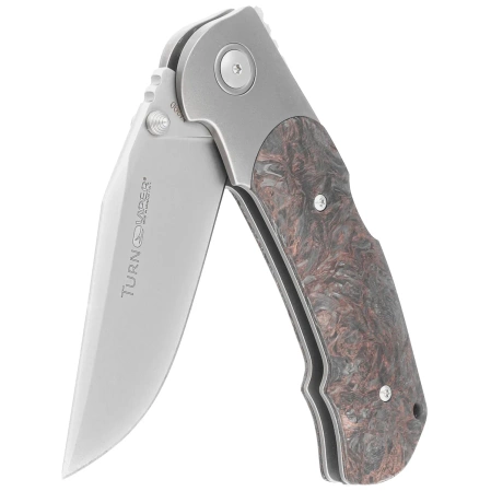 Viper Turn LE 110/300 Titanium/Dark Matter Copper Fat Carbon, Bead Blasted M390 by Fabrizio Silvestrelli Knife (V5986FCC)