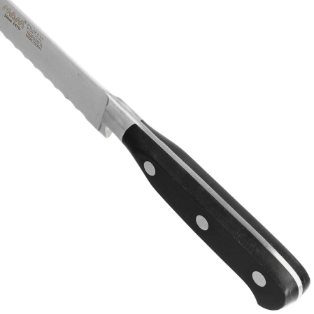 Nóż kuchenny do chleba MAM Professional Forged Bread Slicing Black Polimer, Polished X30Cr13 (66813)
