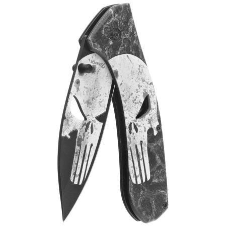 Nóż składany Martinez Albainox Skull 3D Aluminium, 3D Printed 3Cr13MoV (18462)