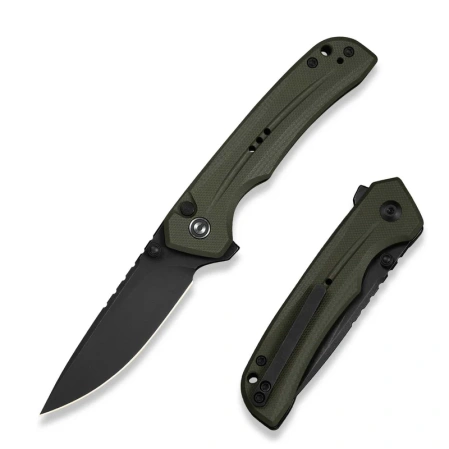 Civivi Tarask Knife OD Green G10, Black Stonewashed Nitro-V (C25023C-2)