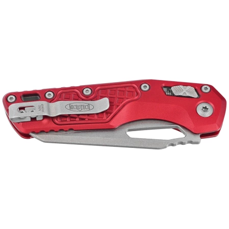 Nóż składany Microtech MSI S/E Ram-Lok Merlot Frag Aluminium, Apocalyptic M390MK by Tony Marfione (210-10APFRMR)