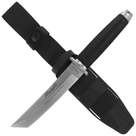 Sztylet japoński Tokisu Musashii Tanto Black Rubber, Satin 7Cr17MoV (32390)