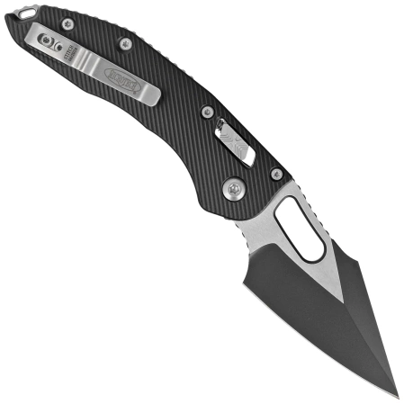 Microtech Stitch Ram-Lok S/E Knife Fluted Black Aluminum, Black M390MK by Borka Blades and Tony Marfione (169RL-1FL)