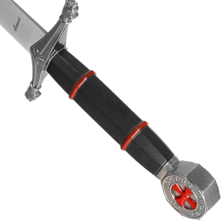 Decor Habitat Templar Dagger Black/Red ABS, Satin (10762)
