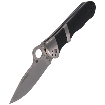 Spyderco Lil' Sub-Hilt G-10 Black Plain Knife (C224GP)