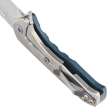 Nóż składany Medford Praetorian Swift FL Flipper Tumbled Blade, Blue Handle, Flamed HW/Clip, S45VN (MKFF2064TD-44TM-TFCF-Q4)
