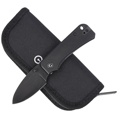 CIVIVI Knife Baby Banter Black G10, Black Stonewashed by Ben Petersen (C19068S-2)