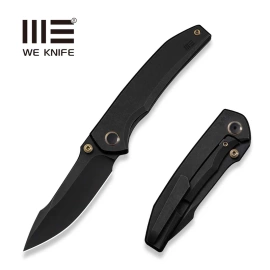 WeKnife Ryson Black Titanium, Black Stonewashed M390 by Sam Tran (WE24086-1)
