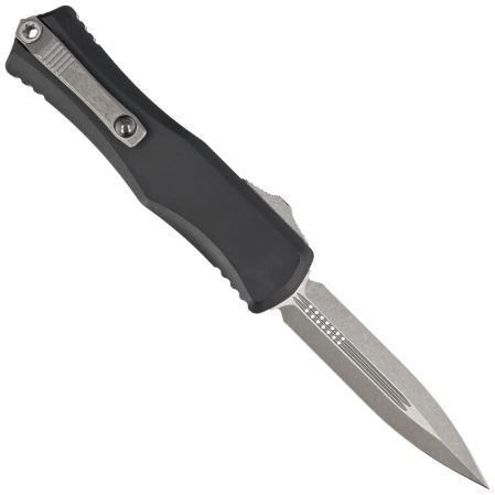 Microtech Hera II D/E Black Aluminium, Apocalyptic M390MK by Tony and Sean Marfione OTF automatic knife (1702-10AP)
