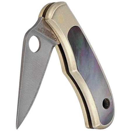 Nóż składany Spyderco Bug Nickel Silver/Abalone, Satin 12C27 (C133AP)