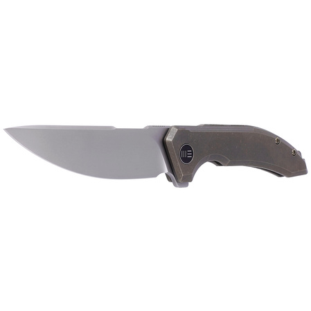 Nóż składany WE Knife Quixotic Bronze Titanium, Silver Bead Blasted CPM 20CV (WE21016-5)