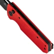Bestechman Guardian Knife Red G10 w/ Carbon Fiber Pattern, Black PVD D2 (BMK11F)