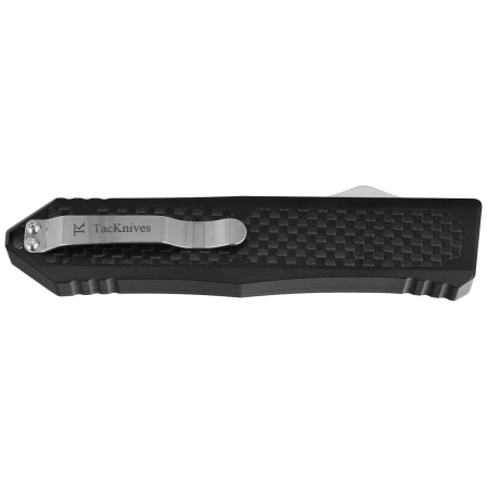 Nóż automatyczny OTF TacKnives Takcom Barracuda Carbon Fiber / Aluminium, Double Edge Satin D2