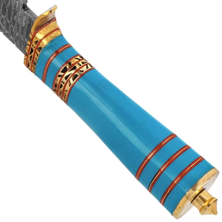 Martinez Albainox Knife Blue Acrylic, Damascus 256 Layers (32564)