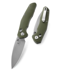 Bestechman Ronan Knife OD Green G10, Stonewashed 14C28N (BMK02E)